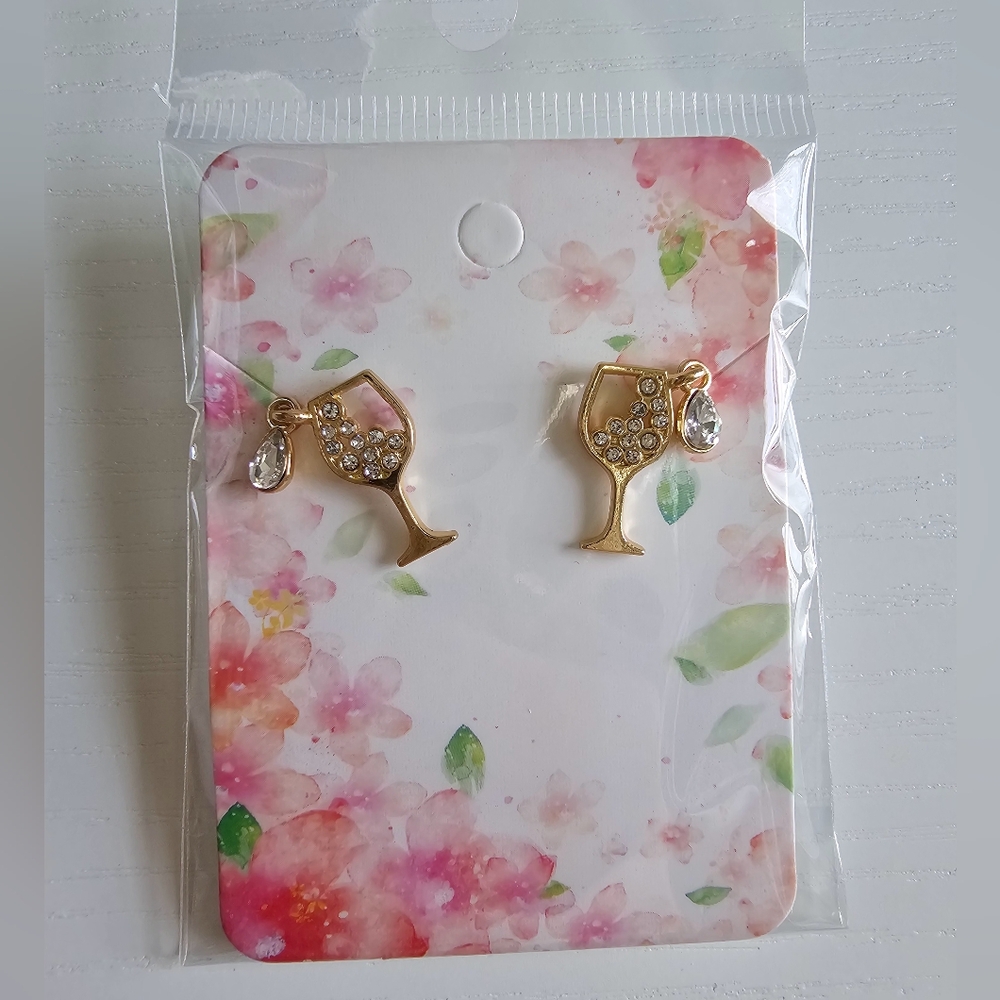 Wine Glass Earrings